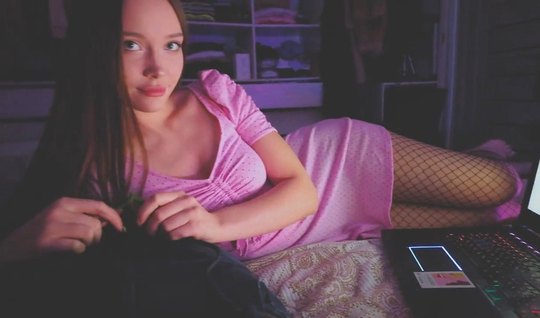 Girl in stockings does not mind shooting homemade porn with ...