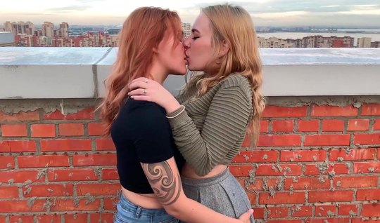 Russian lesbians on the roof of the house have the most depr...